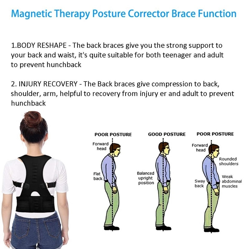 Magnetic therapy + Posture Corrector