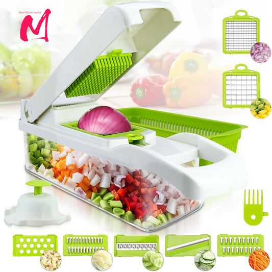 vegetable & Fruit cutter/Slicer basket ( NEW DESIGN )